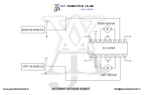 accident avoider robot circuit